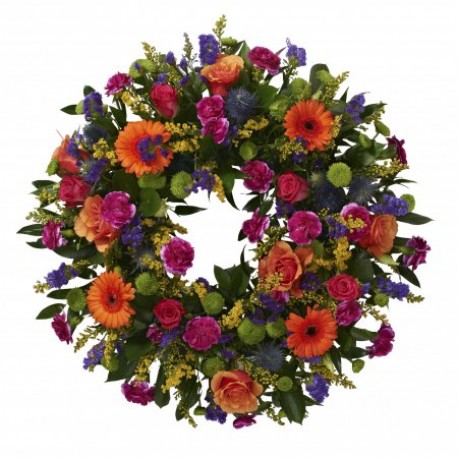 Vibrant loose wreath